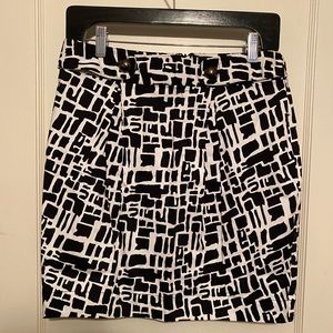 ABS | Black and White Mini Pencil Skirt